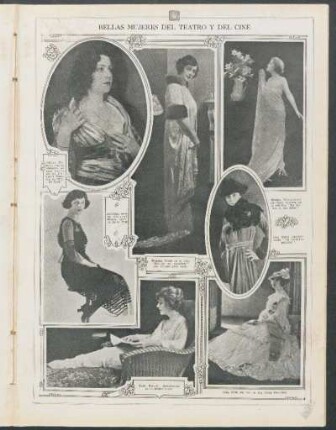 Bellas mujeres del teatro y del cine