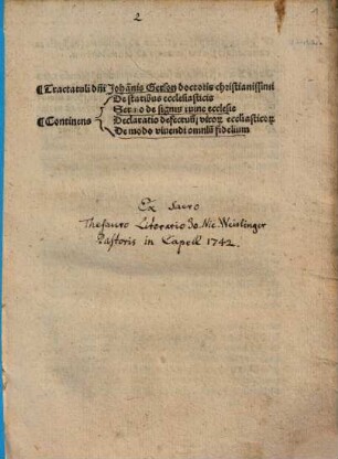 Tractatuli de statibus ecclesiasticis