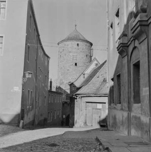 Bautzen : Bautzen. Schloßstraße. Blick zum Nicolaiturm