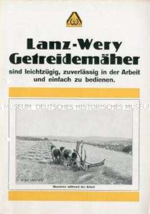 Lanz-Wery Getreidemäher