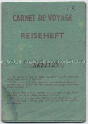Reiseausweis für Bewohner des Saarlandes - Personenkonvolut