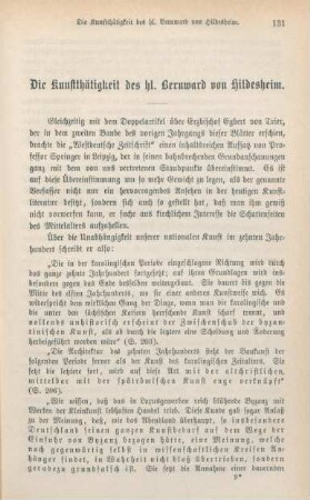 131-143 Die Kunstthätigkeit des hl. Bernward von Hildesheim