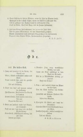 XI. Ode