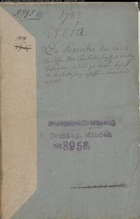 Reparatur der Curie des Landrats von Cornberg, Baurechnungen