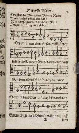 Der erste Psalm. - Der 10. Psalm.