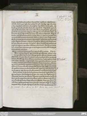 Deus volu[n]tate[m] habet: p[er] q[ue] illam extra se efficit omnia. Cap.xi.
