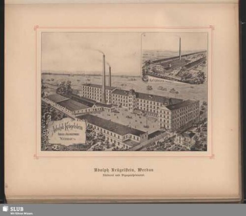 Adolph Krügelstein, Werdau Färberei und Vigognespinnerei