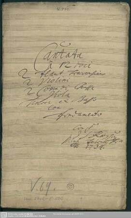 Partitur [autograph]