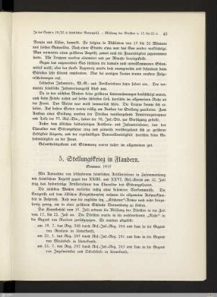 5. Stellungskrieg in Flandern