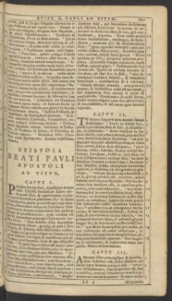 Epistola Beati Pavli Apostoli Ad Titvm.