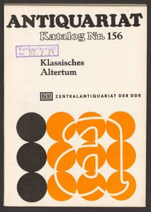Nr. 156: Klassisches Altertum