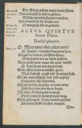 Actus quintus