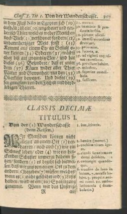 Classis decimae.