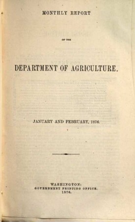 Monthly report of the Department of Agriculture. 1876 (1877)
