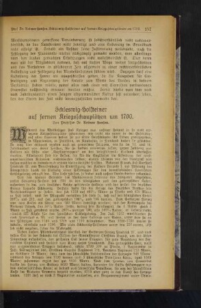 Schleswig-Holsteiner auf fernen Kriegsschauplätzen um 1700.