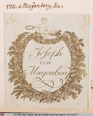 Exlibris des Joseph von Mayenberg