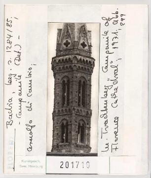 Florenz: Badia, Campanile von Arnolfo die Cambio