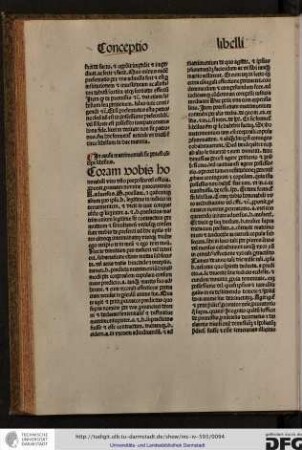 In causa matrimoniali sic potest concipi libellus.