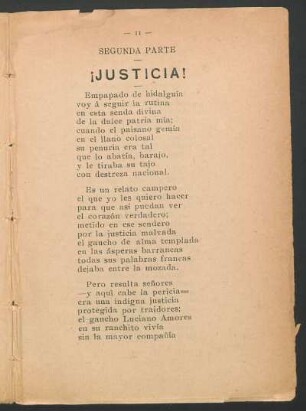 Segunda parte : ¡Justicia!