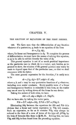Chapter V. The Solution of Equations of the First Degree.