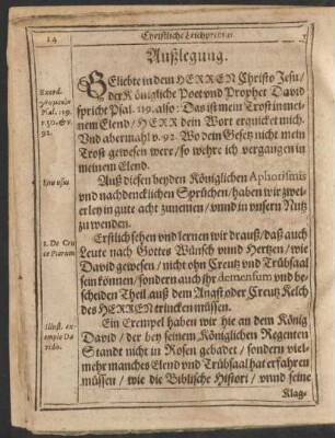 Außlegung. [Einleitung]