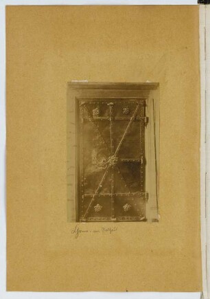 Rathaus, Cham: Ansicht Portal (aus: Skizzen- und Fotoalbum 21)