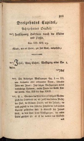 Dreizehntes Capitel, Achtzehntes Orakel
