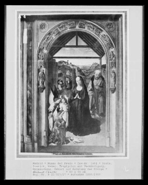 Triptychon mit Verkündigung, Heimsuchung, Geburt und Anbetung der Könige — Anbetung der Könige