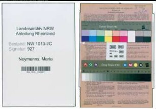 Entnazifizierung Maria Neymanns , geb. 01.11.1897 (Gastwirtin)