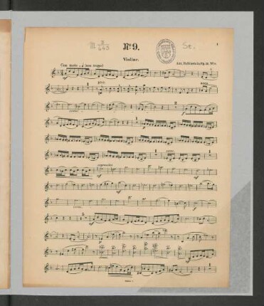 No. 9. Violine.