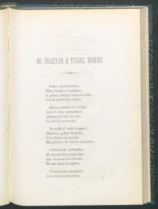 Mi oración á todas horas