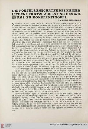 3: Die Porzellanschätze des kaiserlichen Schatzhauses und des Museums zu Konstantinopel