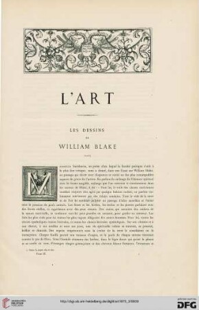 1: Les Dessins de William Blake