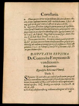 Disputatio Septima.