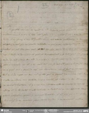 Eigenh. Brief von Auguste Louis de Staël-Holstein an August Wilhelm von Schlegel, Stockholm, 23.05.1813
