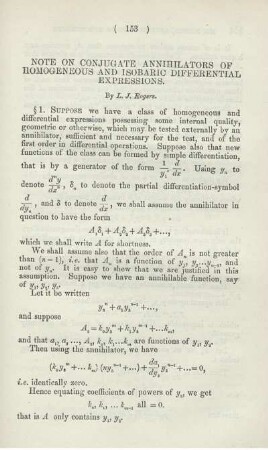 Note on conjugate annihlators of homogeneous and isobaric differential expressions.