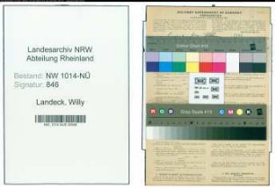 Entnazifizierung Willy Landeck , geb. 15.10.1890 (Fabrikant)
