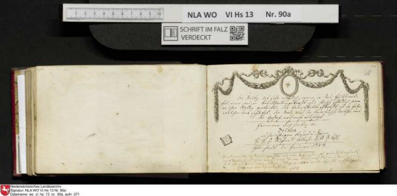 Stammbuch des Ernst Philipp Ludwig Zellmann (1763-1795) aus
                           Braunschweig