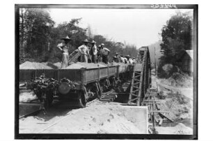 Eisenbahnbau : Thailand. Bau einer Eisenbahnstrecke, 1908/1913