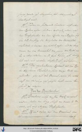 [fol. 8] 40. Rangfolge bei offiziellen Anlässen