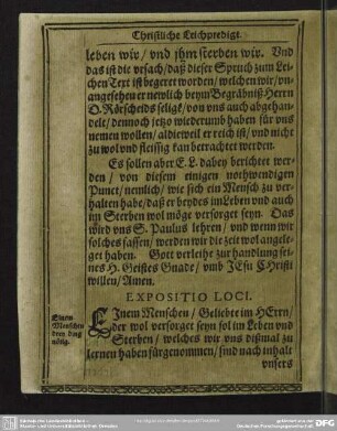 Exposito Loci