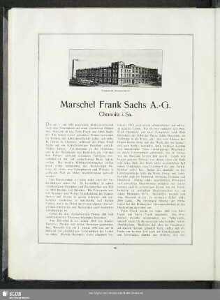 Marschel Frank Sachs A.-G.