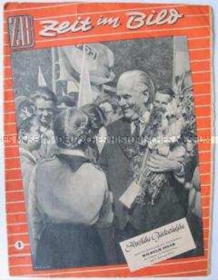 Wochenzeitschrift "Zeit in Bild" zum 75. Geburtstag von Wilhelm Pieck