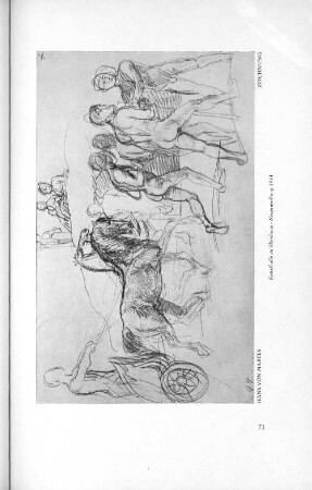 Hans von Marées Zeichnung Kunsthalle zu Hamburg - Neuerwerbung 1914