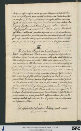 [fol. 43] De duobus rectoris consiliarii