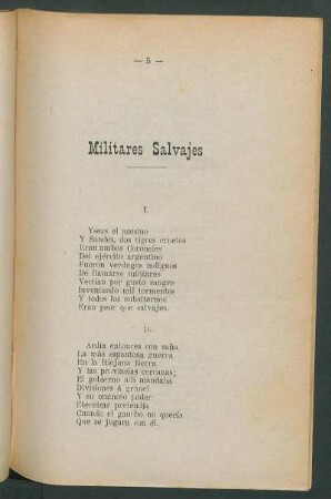 Militares salvajes