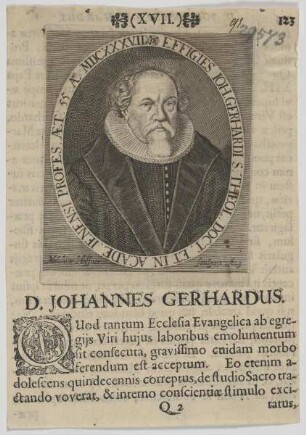 Bildnis des Johannes Gerhardus