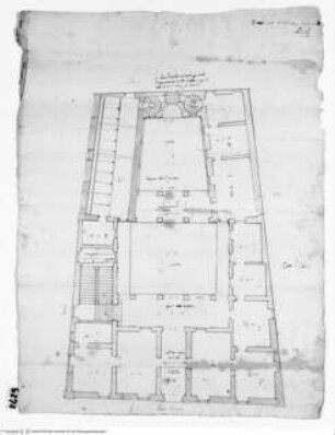 Rom, Palazzo Verospi am Corso, Grundriss des Erdgeschosses