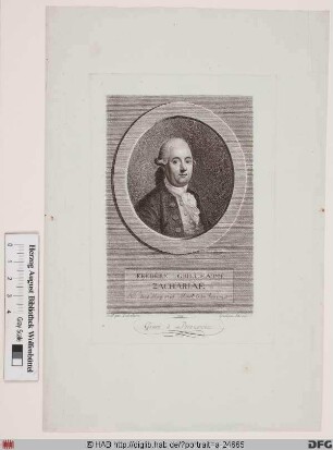 Bildnis Just Friedrich Wilhelm Zachariae