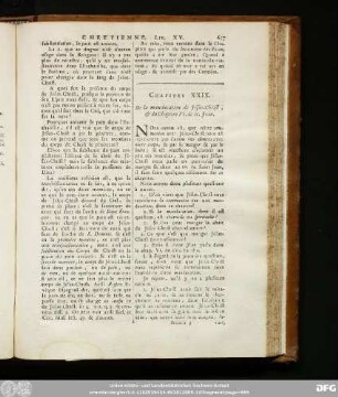 Chapitre XXIX. De la manducation de Jésus-Christ, & du Chapitre VI. de St. Jean.